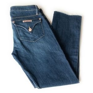 Hudson Bacara Straight Jeans Flood Cuff Flap Pocket Size 25